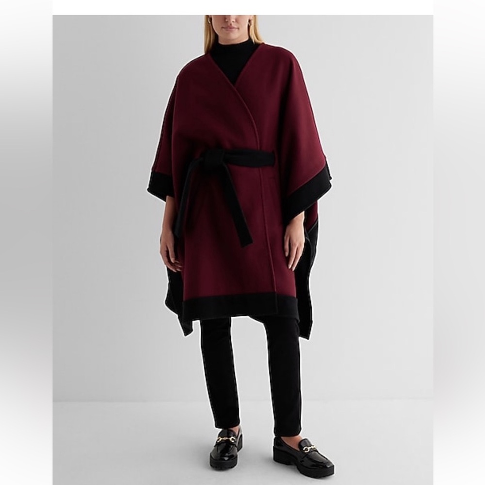 Express burgundy cape